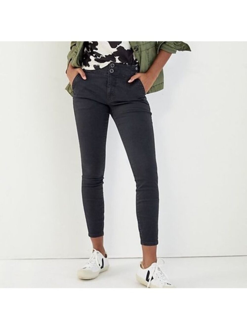 NWT Anthropologie Pilcro High rise Darted Skinny Jeans Size 26"